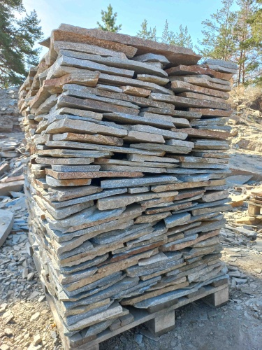 Плитняк златолит серебристый для цоколя, отмостки купить в Заречныом