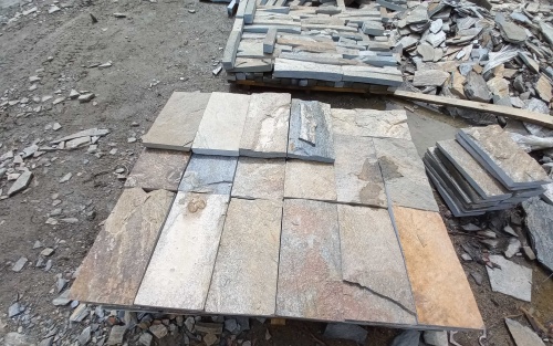 Плитка пилёная златолит Уральский для фасада купить в Заречныом