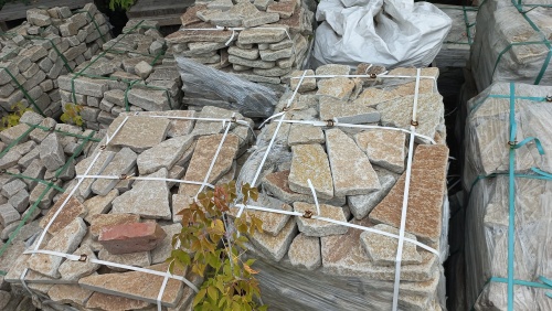 Гранитный плитняк галтованный для парковки купить в Заречныом