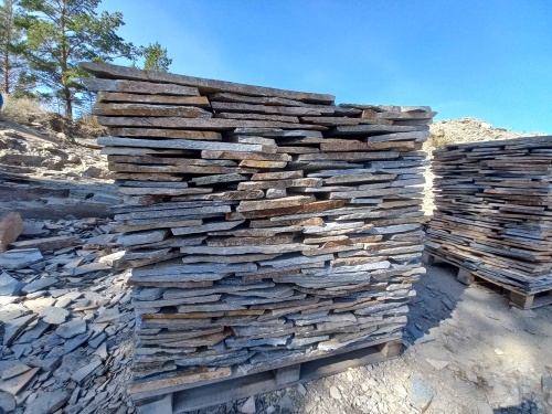 Плитняк златолит серебристый для фасада купить в Заречныом