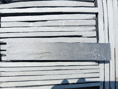 Плитка чёрная из натурального камня фасадная 30 см * 5 см, толщина 7 мм -30 мм купить в Заречныом